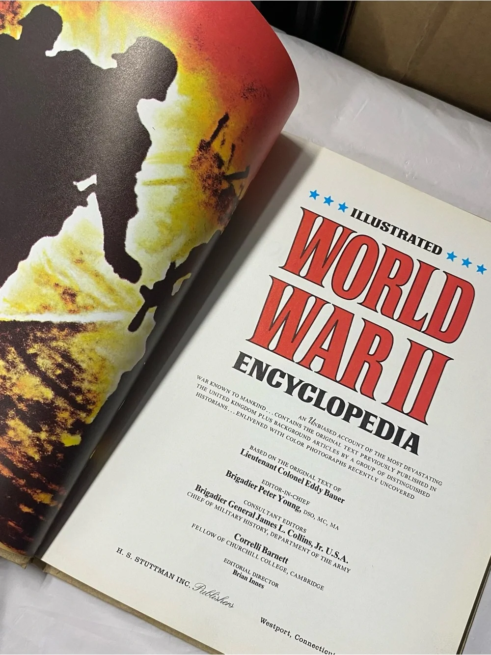 Illustrated World War II Encyclopedia - Gold & Red Hardcover